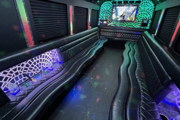 Modesto Limo Bus Interior