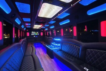 Modesto Limousine Bus Interior