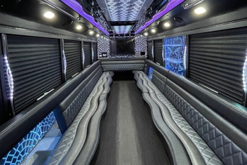 Modesto Party Bus Interior