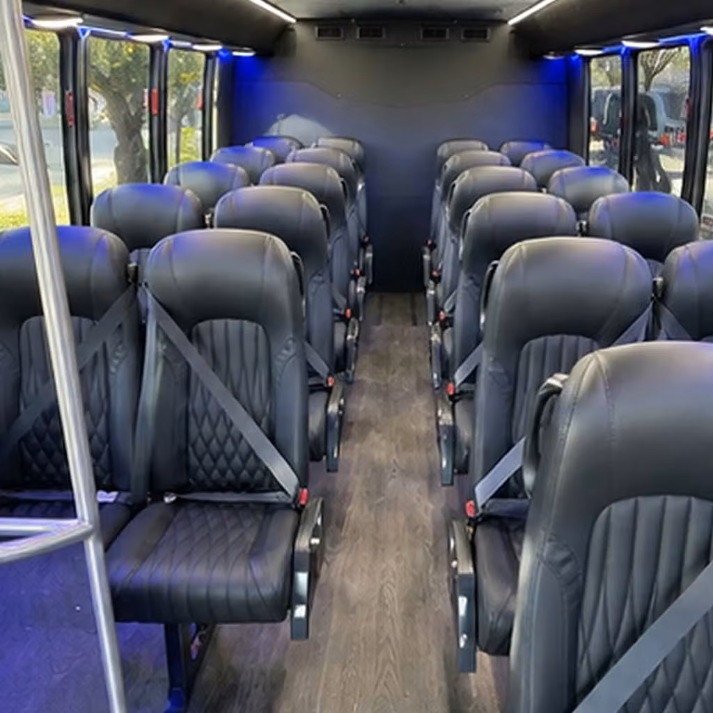 25 passenger minibus interior