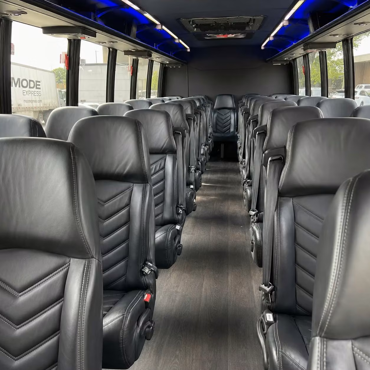 28 passenger minibus interior