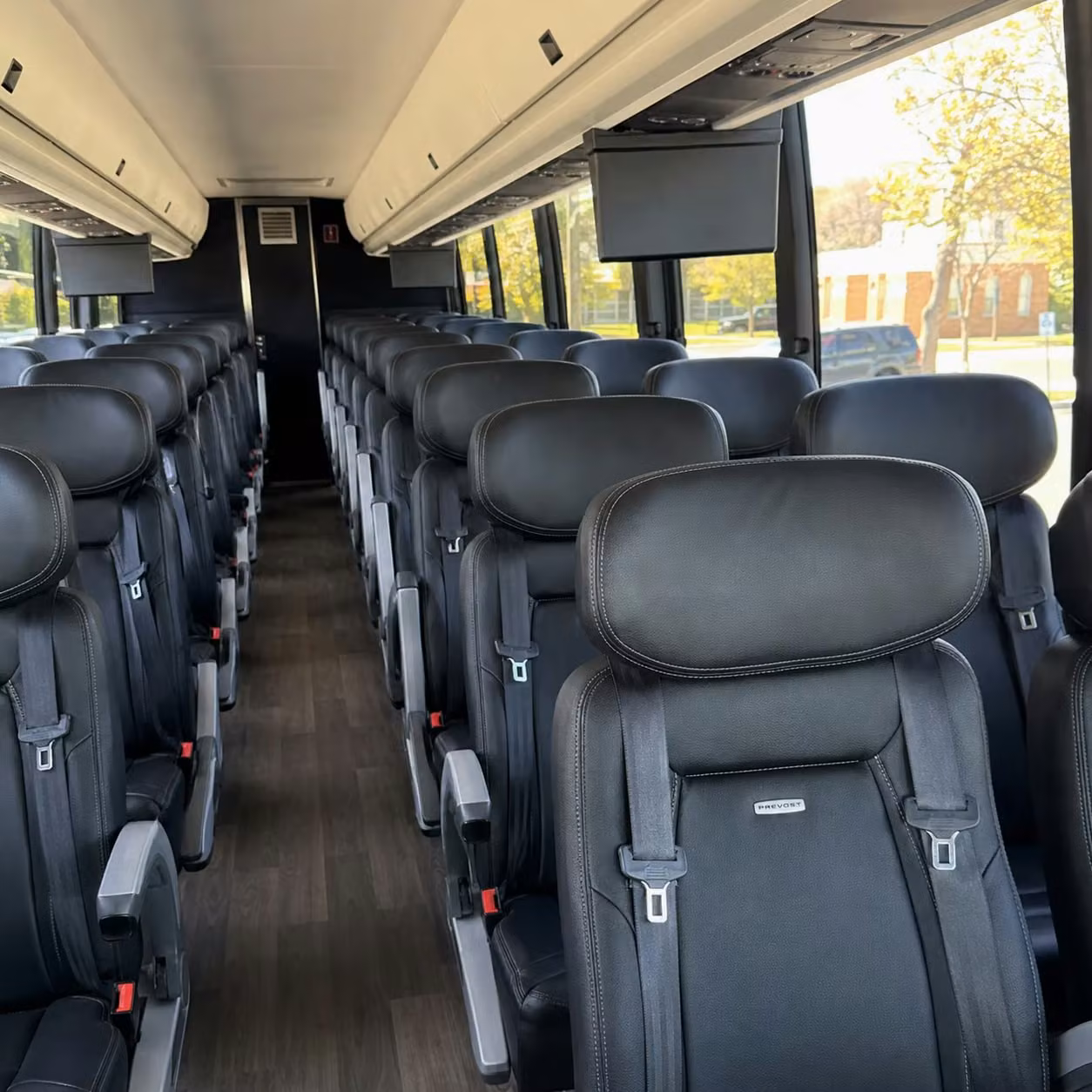 modesto charter bus interior